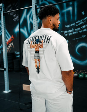 T-shirt Oversize Anime Strength Homme