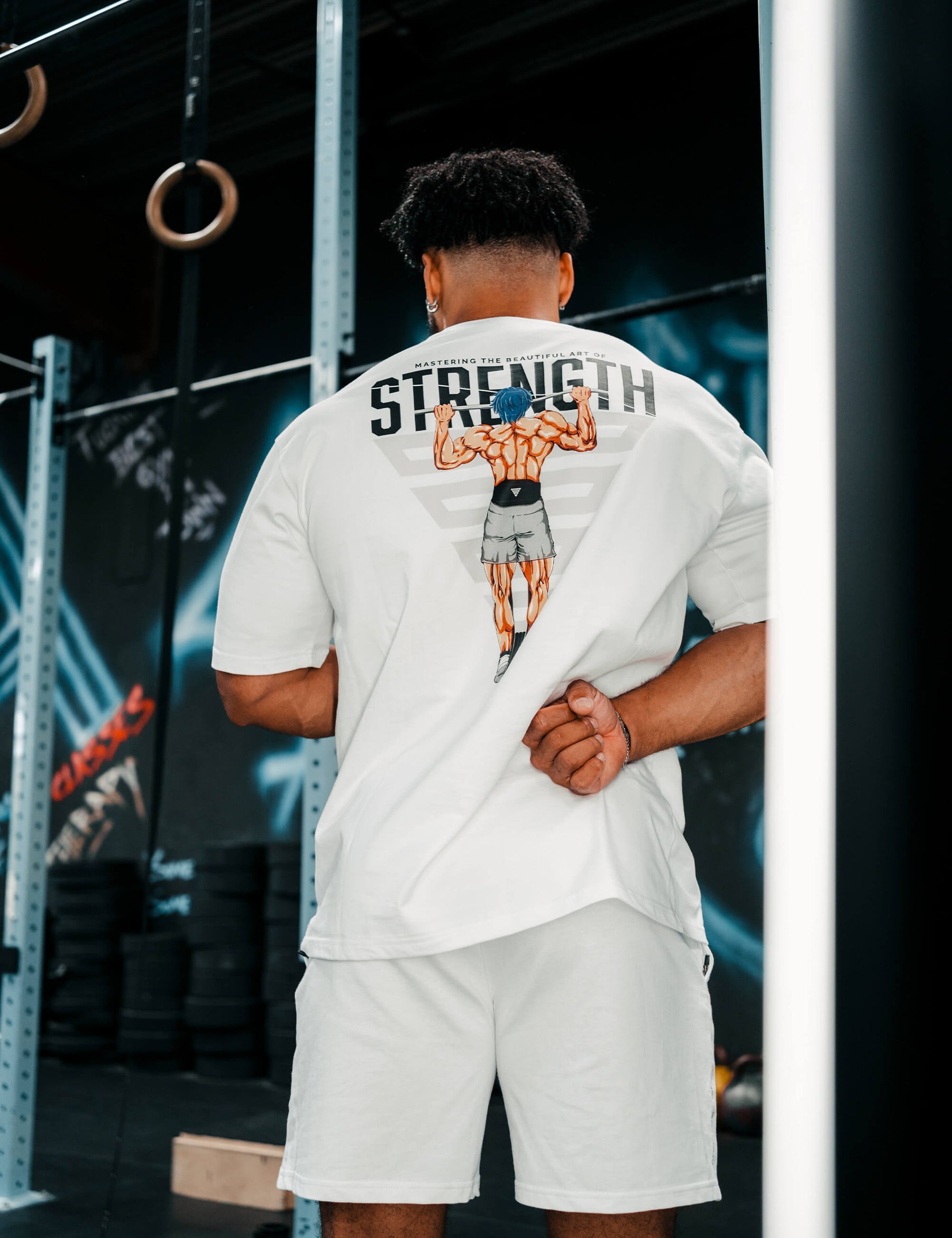 T-shirt Oversize Anime Strength Homme