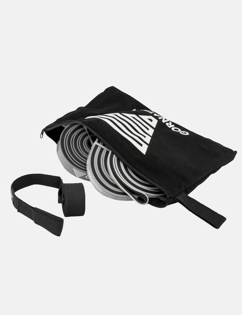 FitBeast Set 6 Fasce Elastiche Resistenza Con Guanti, Maniglie, Ancoretto E Borsa – Per Forza, Yoga E Mobilità