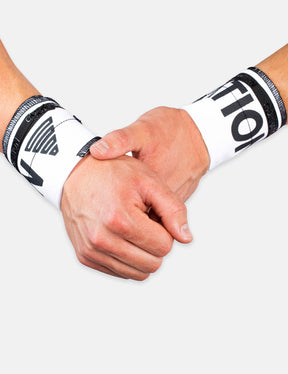 White Gornation Wrist wraps with tight fit, adjustable wristband for wrist support and injury prevention
